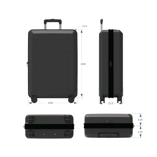 Dimensions of TinySeats SeatCase when folded. 